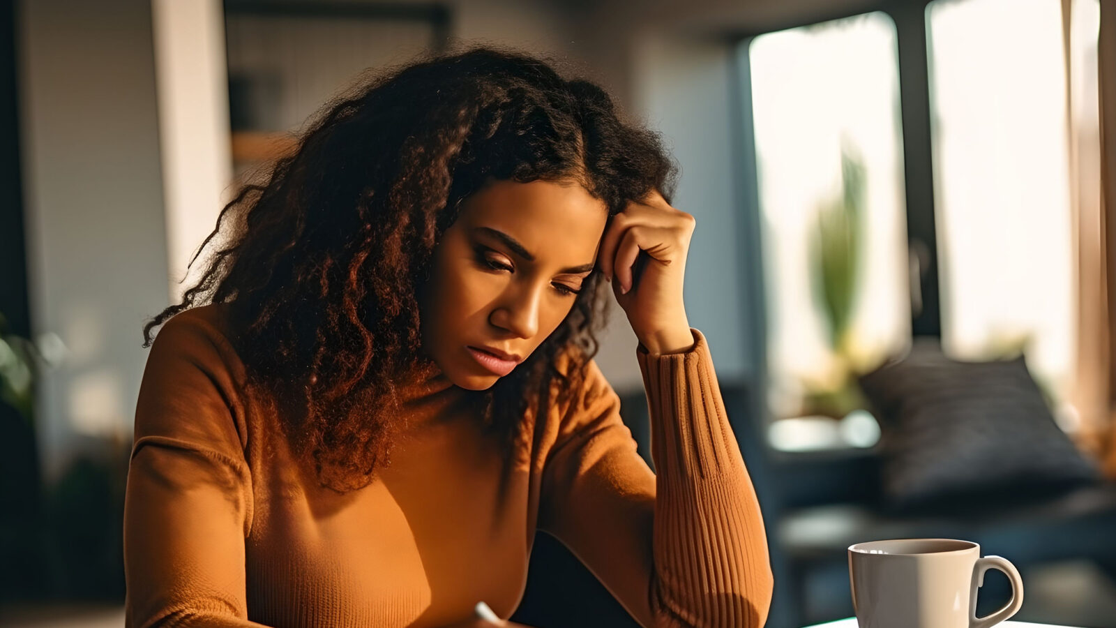 Woman working at desk