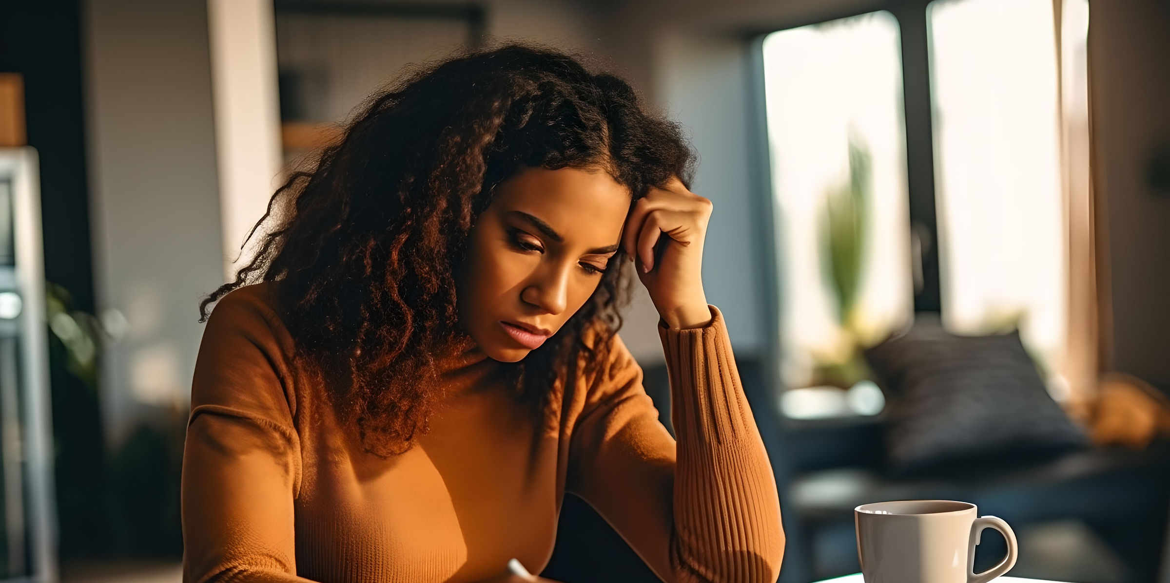 Woman working at desk